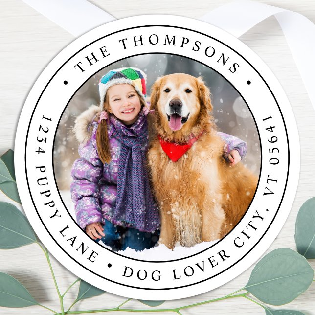 Etiqueta de Endereço de Retorno de Fotografia Pers (Criador carregado)