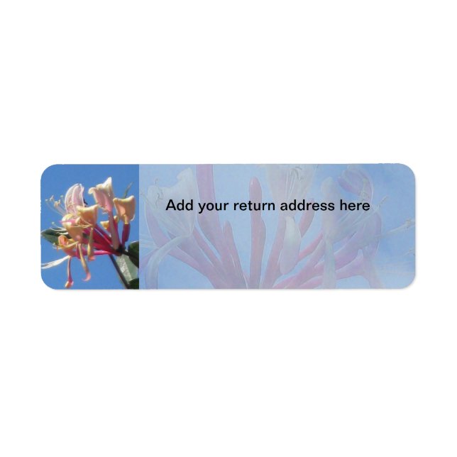 Etiqueta de Endereço de Retorno de Honeysuckle (Frente)