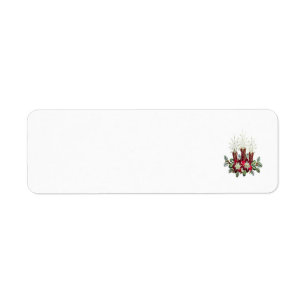 Etiqueta de Endereço de Retorno de Natal