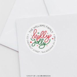 Etiqueta de Endereço de Retorno de Natal Personali