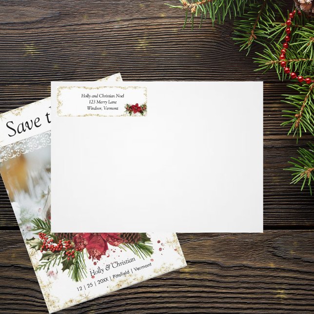 Etiqueta de Endereço de Retorno de Natal Sparkasse (Criador carregado)