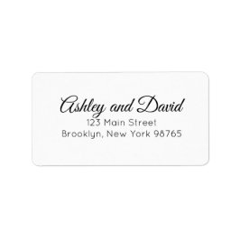 Etiqueta de Endereço de Retorno de Script Elegante