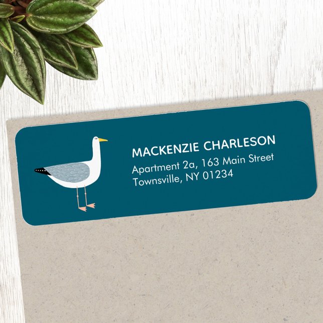 Etiqueta de Endereço de Retorno de Seagull (Criador carregado)