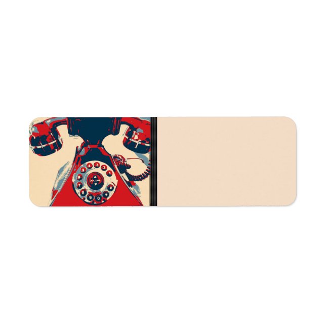 Etiqueta de Endereço de Retorno de Telefone (Frente)