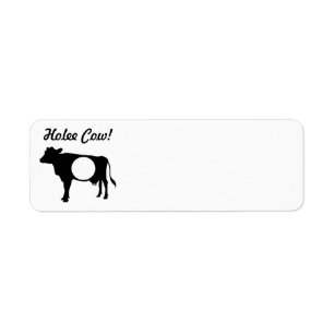 Etiqueta de Endereço de Retorno de Vaca de Retorn
