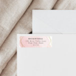 Etiqueta de Endereço de Retorno do Bat Mitzvah Ros<br><div class="desc">Este design moderno apresenta um design de aquarela em ouro e seu texto personalizado. Use o formulário modelo para adicionar seu texto. Os menus avançados de edição,  acessados escolhendo "Ferramenta Design",  permitirão que você altere as fontes,  as cores e o layout.</div>