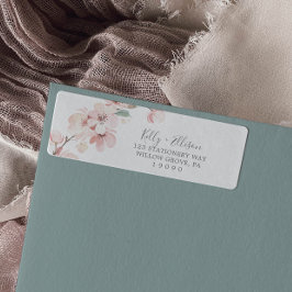 Etiqueta de Endereço de Retorno do Blossom da Cere