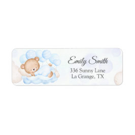 Etiqueta de Endereço de Retorno do chá de fraldas 