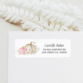 Etiqueta de Endereço de Retorno do Chá de fraldas