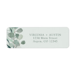 Etiqueta de Endereço de Retorno do Eucalyptus Sage