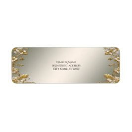 Etiqueta de Endereço de Retorno do Ornamentado Dou