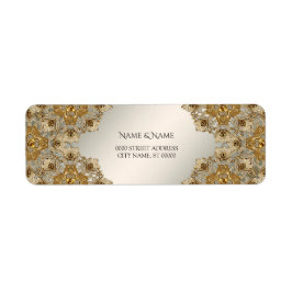 Etiqueta de Endereço de Retorno do Ornamentado Dou