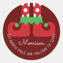 Etiqueta de Endereço de Retorno Elf Round para Nat