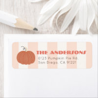 Etiqueta de Endereço de Retorno Little Pumpkin Pin