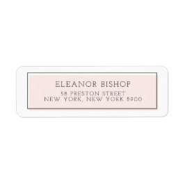 Etiqueta de Endereço de Retorno Mínimo de Bloco de