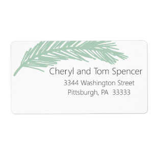 Etiqueta De Endereço De Retorno Mínimo Fácil De Le