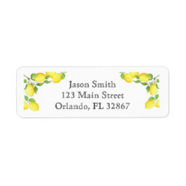 Etiqueta de Endereço de Retorno Personalizado de L