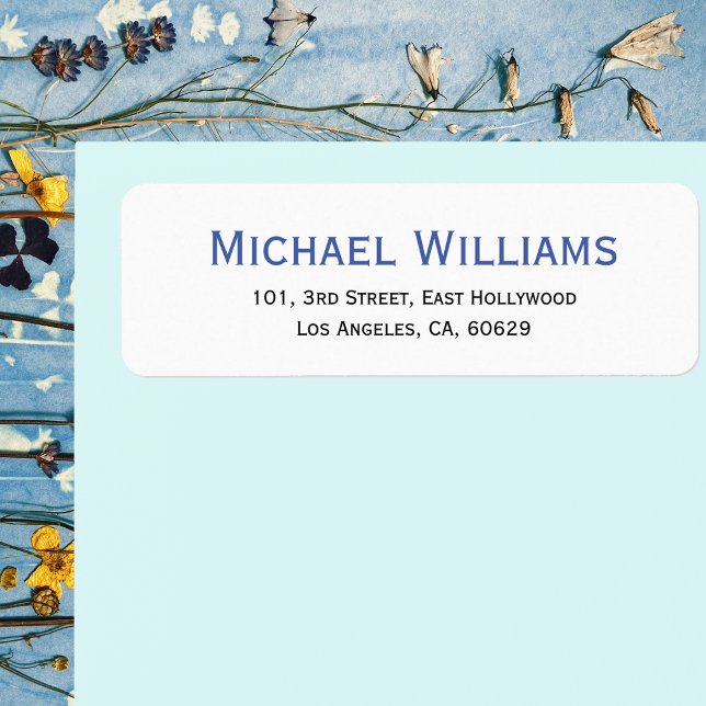 Etiqueta de Endereço de Retorno Personalizado Mode (Create Modern Personalized Return Address Label)