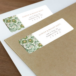 Etiqueta de Endereço de Retorno Personalizado Verd