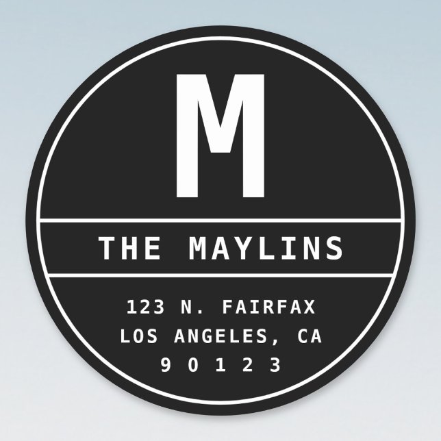 Etiqueta de Endereço de Retorno Personalizável com (Criador carregado)