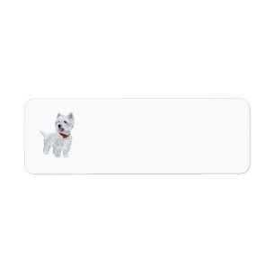 Etiqueta de Endereço de Retorno Westie