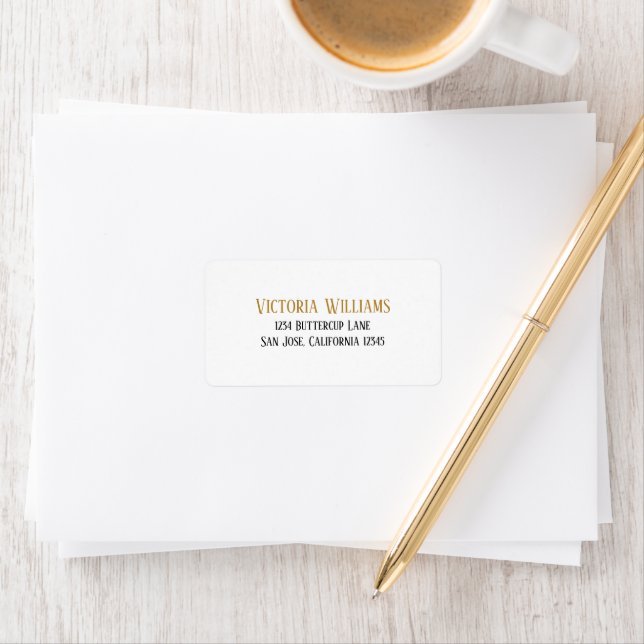 Etiqueta de Endereço de RSVP de Casamento Preto Do (Insitu)
