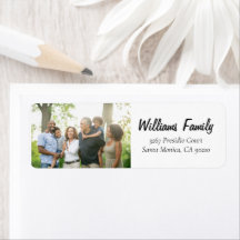 Etiqueta de Endereço de Script Mínimo de Foto da F