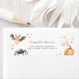 Etiqueta de endereço de volta de aniversário do Ha