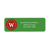 Etiqueta de Endereço de Volta de Férias de Natal c