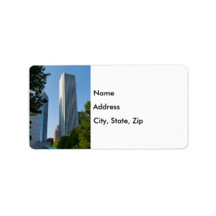Etiqueta de Endereço do Aon Center Chicago