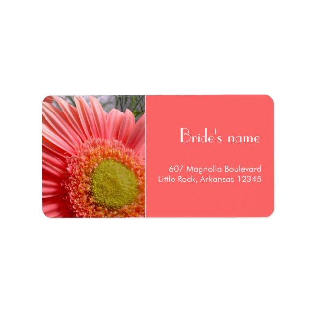 Etiqueta de Endereço do chá de panela (Frente)