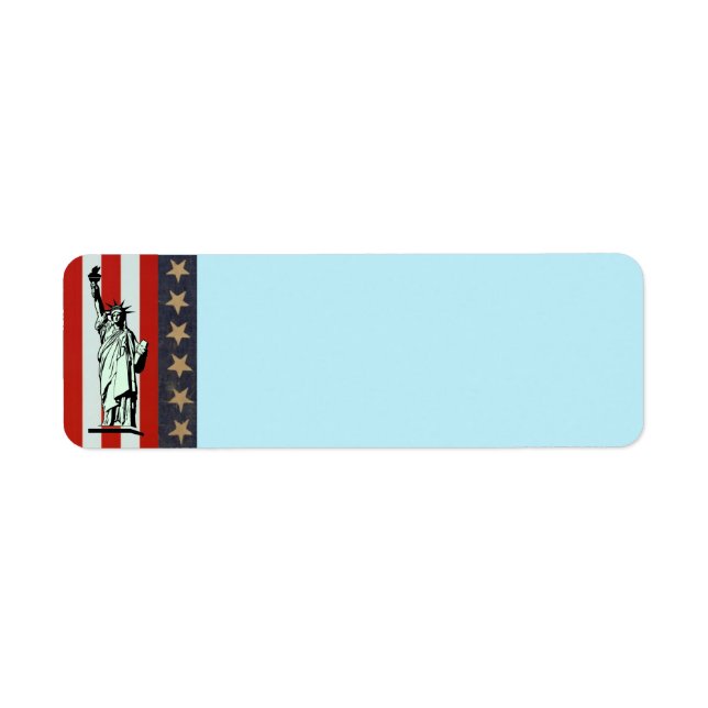 Etiqueta de Endereço do Estado de Liberdade (Frente)