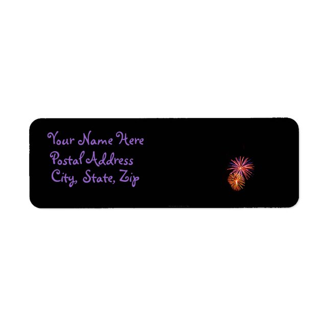 Etiqueta de Endereço do Fireworks P3621 (Frente)