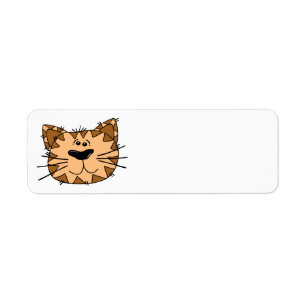 Etiqueta de endereço do gatinho