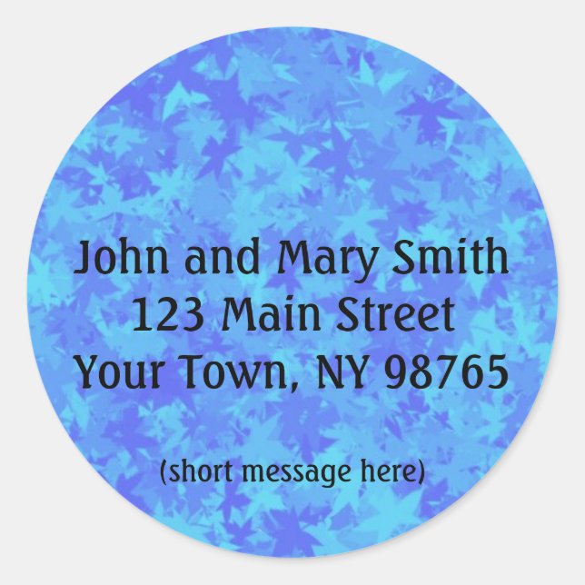 Etiqueta de Endereço do Hues of Blues (Frente)