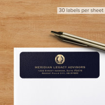 Etiqueta de Endereço do Marinho Laurel