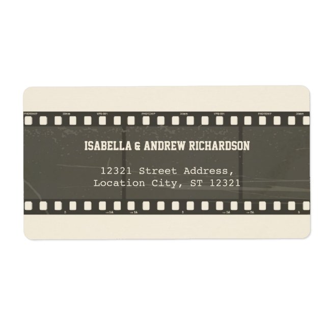 Etiqueta de Endereço do Movie Love (Frente)