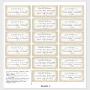 Etiqueta de Endereço do Nome de Destinatário Perso