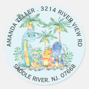 Etiqueta de endereço do remetente bonito do chá 