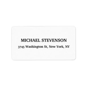 Etiqueta de endereço do remetente clássica