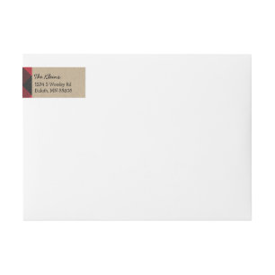 Etiqueta de endereço do remetente de acampamento