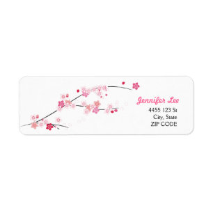 ETIQUETA de endereço do remetente de SAKURA das