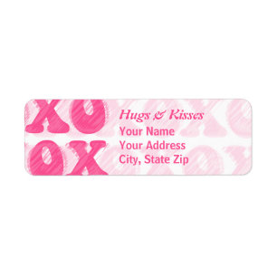 Etiqueta de endereço do remetente de XOXO