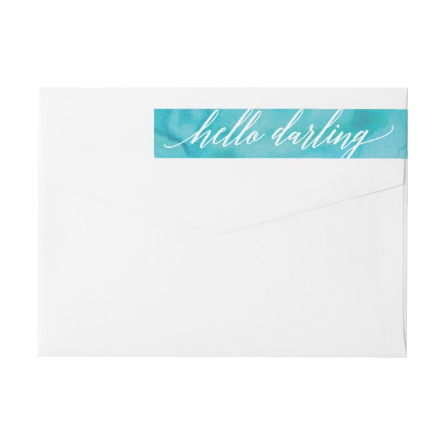 Etiqueta de endereço do remetente do roteiro da (Verso)