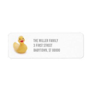 Etiqueta de endereço do remetente Ducky do kitsch
