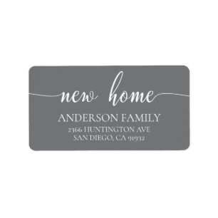 Etiqueta de endereço do remetente Home nova