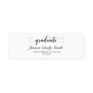 Etiqueta de endereço do remetente personalizada