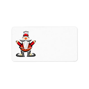 Etiqueta de endereço do Vazio Star Santa Claus KRW