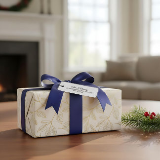 Etiqueta de endereço elegante de retorno personali