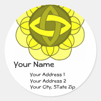 Etiqueta de endereço "Equilibrar o Plexus Solar"